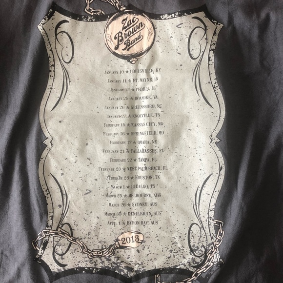 Zac Brown Concert Tour shirt - Picture 6 of 7